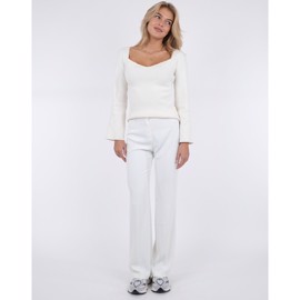 Alice Solid Pants White